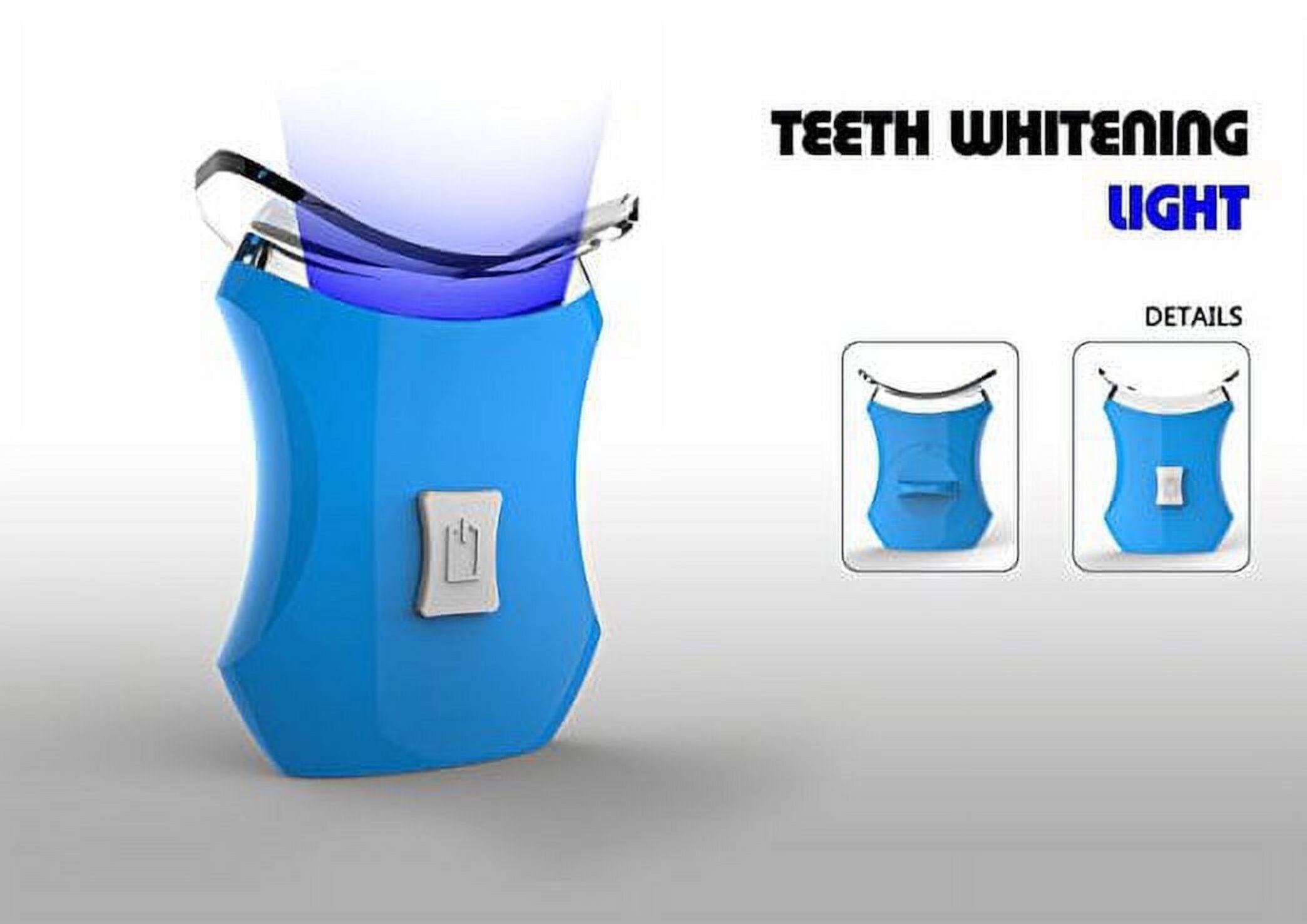 Blue Teeth Whitening Accelerator Light, 6 X More Powerful LED Light, Whiten Teeth Faster Impressive Smile