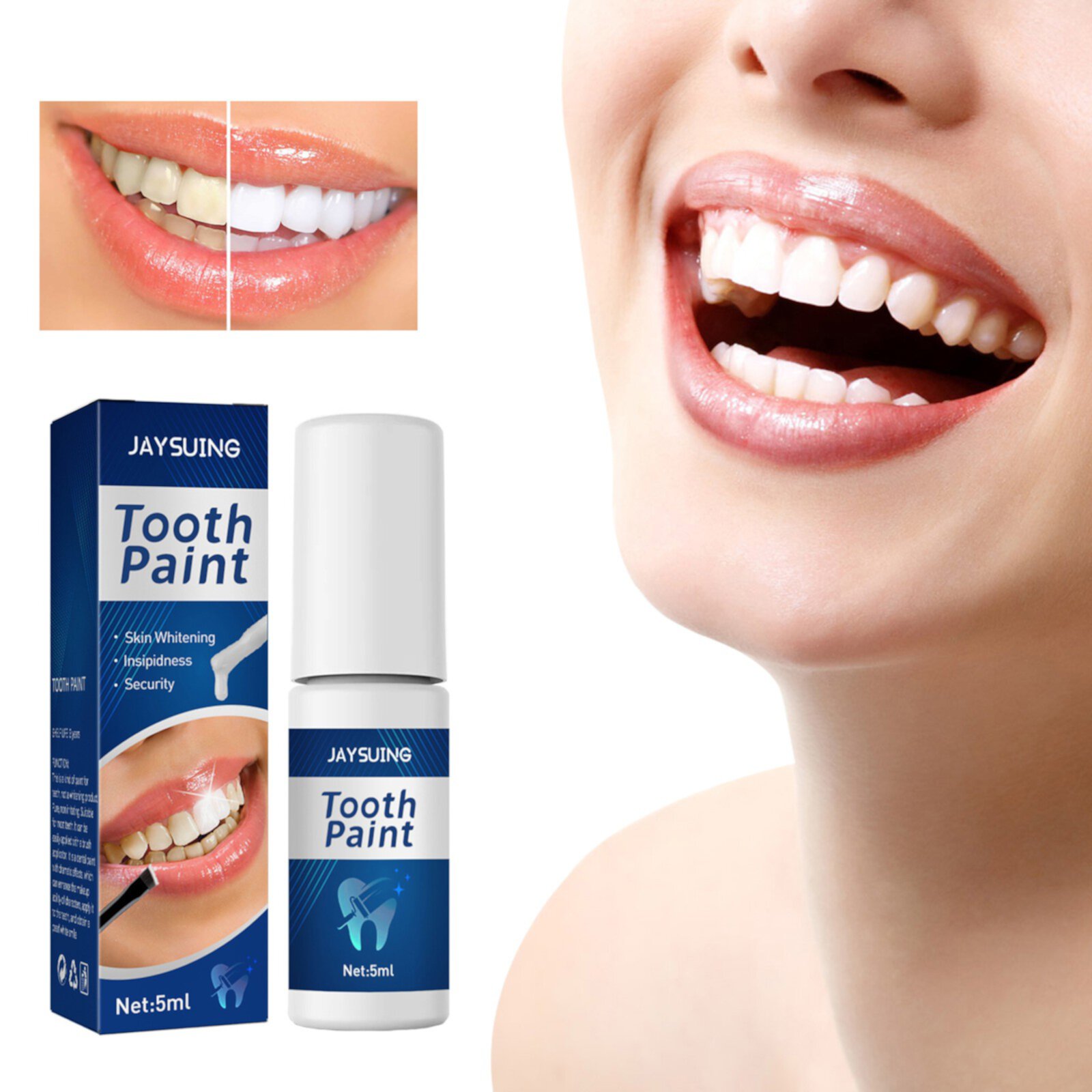 KPLFUBK Teeth Whitening Paint for Oral Cleaning and Beauty Remove Stains 5ml KPLFUBK