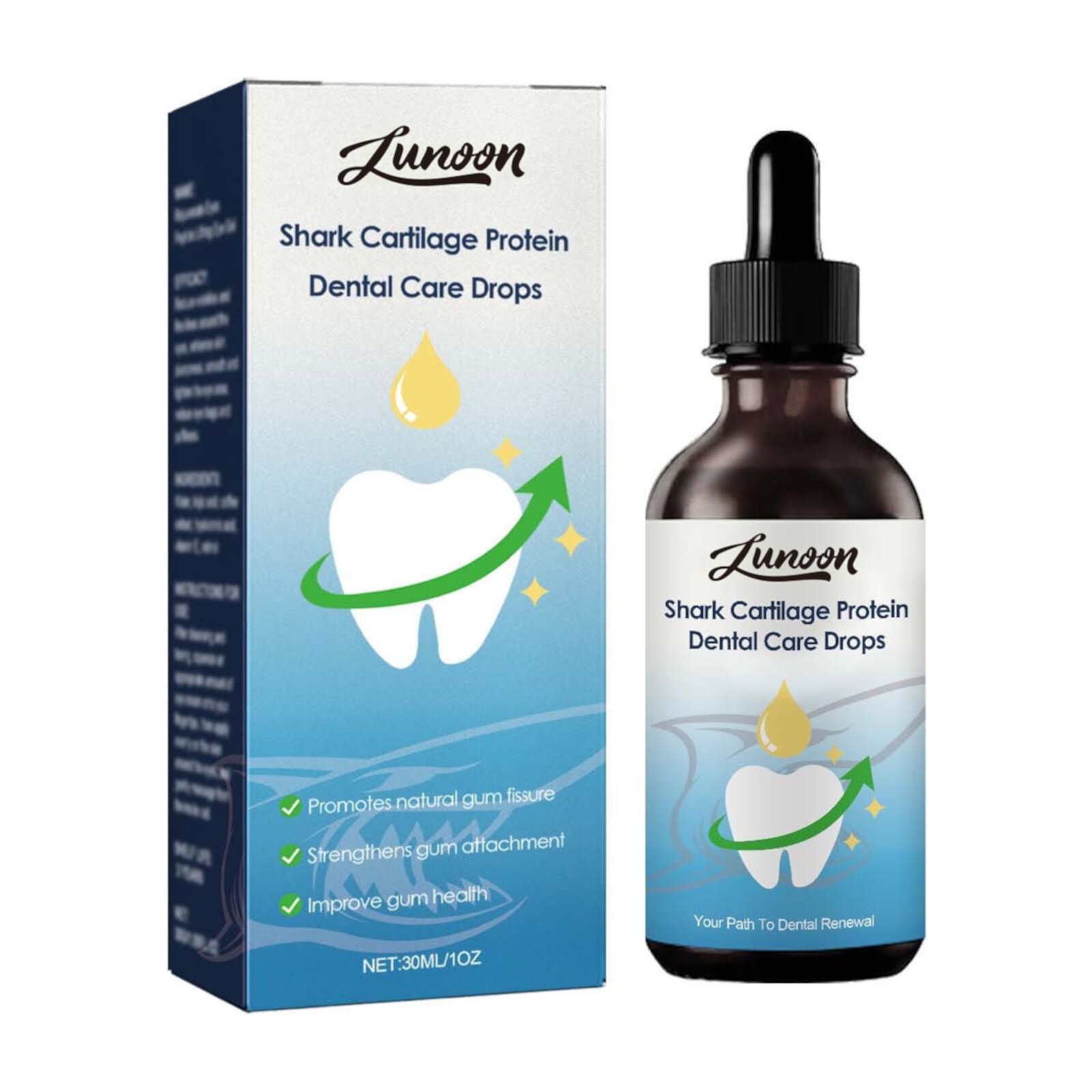 FSTDelivery Protein Dental Regrowth Drops, Tooth Stain Removal, Color Corrector Tooth Serum, Teeth Whitening, whiten Yellow Teeth, Dental Drops, Effective, Painless FSTDelivery