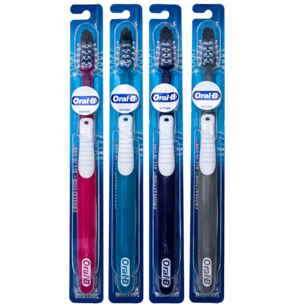 Oral-B CrossAction All In One Manual Toothbrush, Soft, 4 count Visit the Oral-B Store