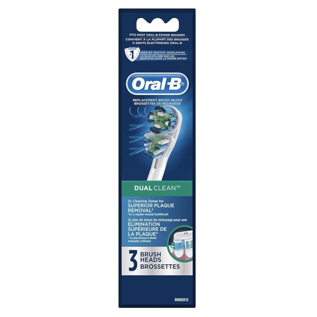 Oral-B Dual Clean Replacement Electric Toothbrush Head, 3 Count Visit the Oral-B Store