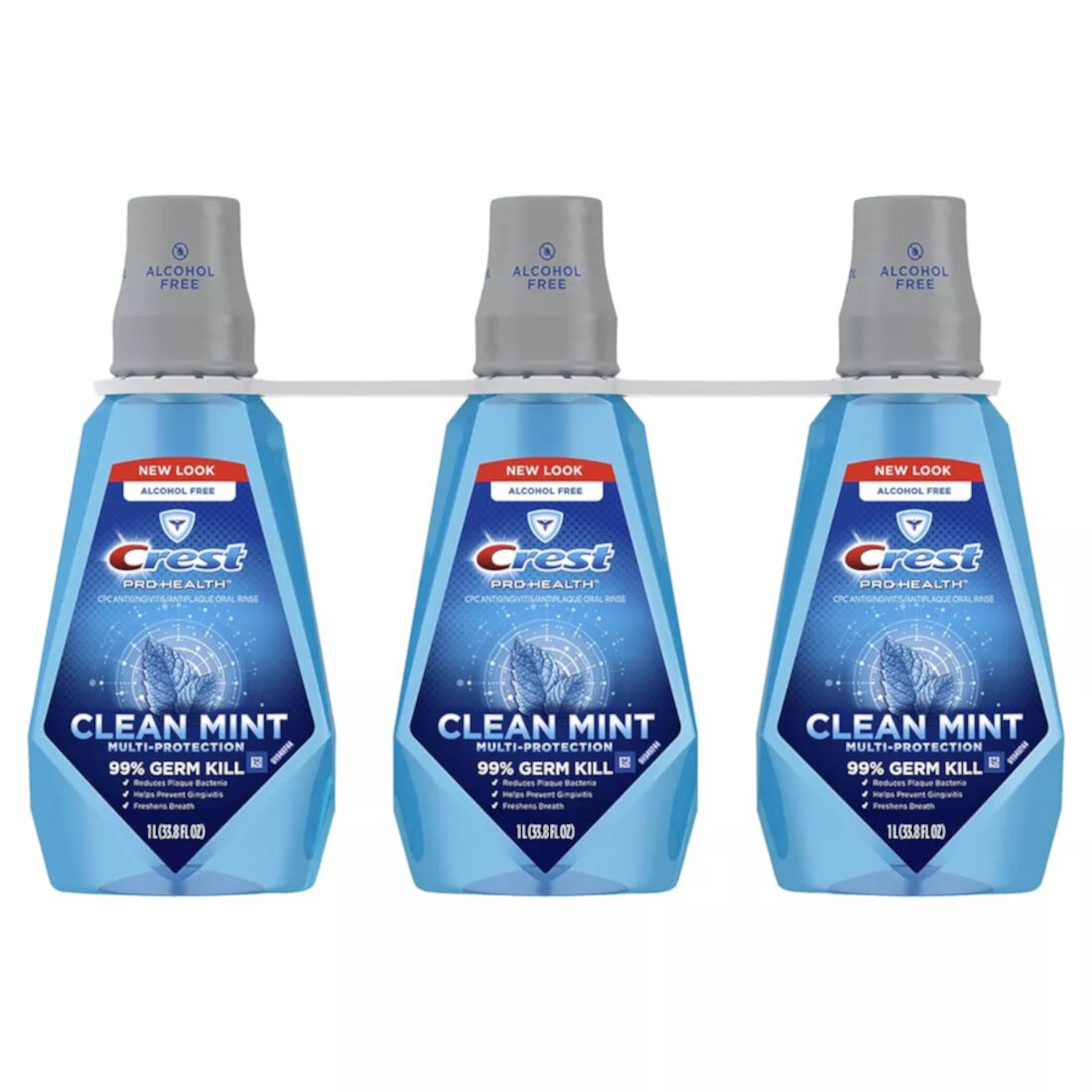 Crest Pro-Health Multi-Protection Clean Mint Mouthwash, 3 pk./1L Crest