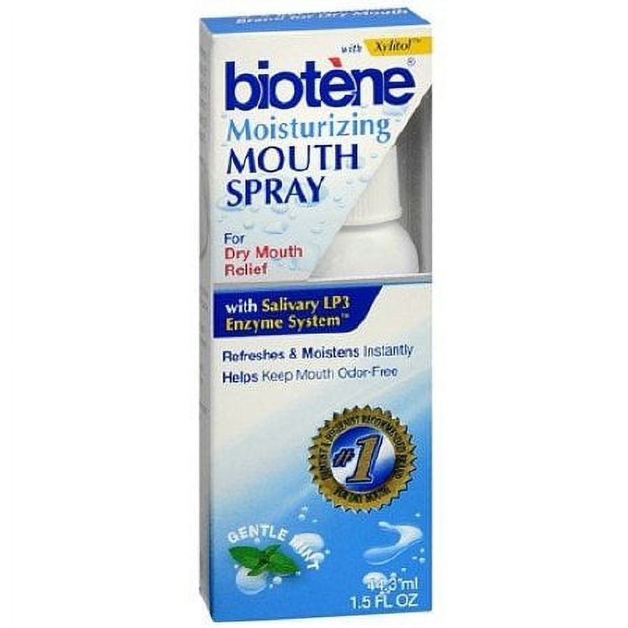 Biotene Dry Mouth and Fresh Breath Moisturizing Spray, Gentle Mint, 1.5 Oz Biotene