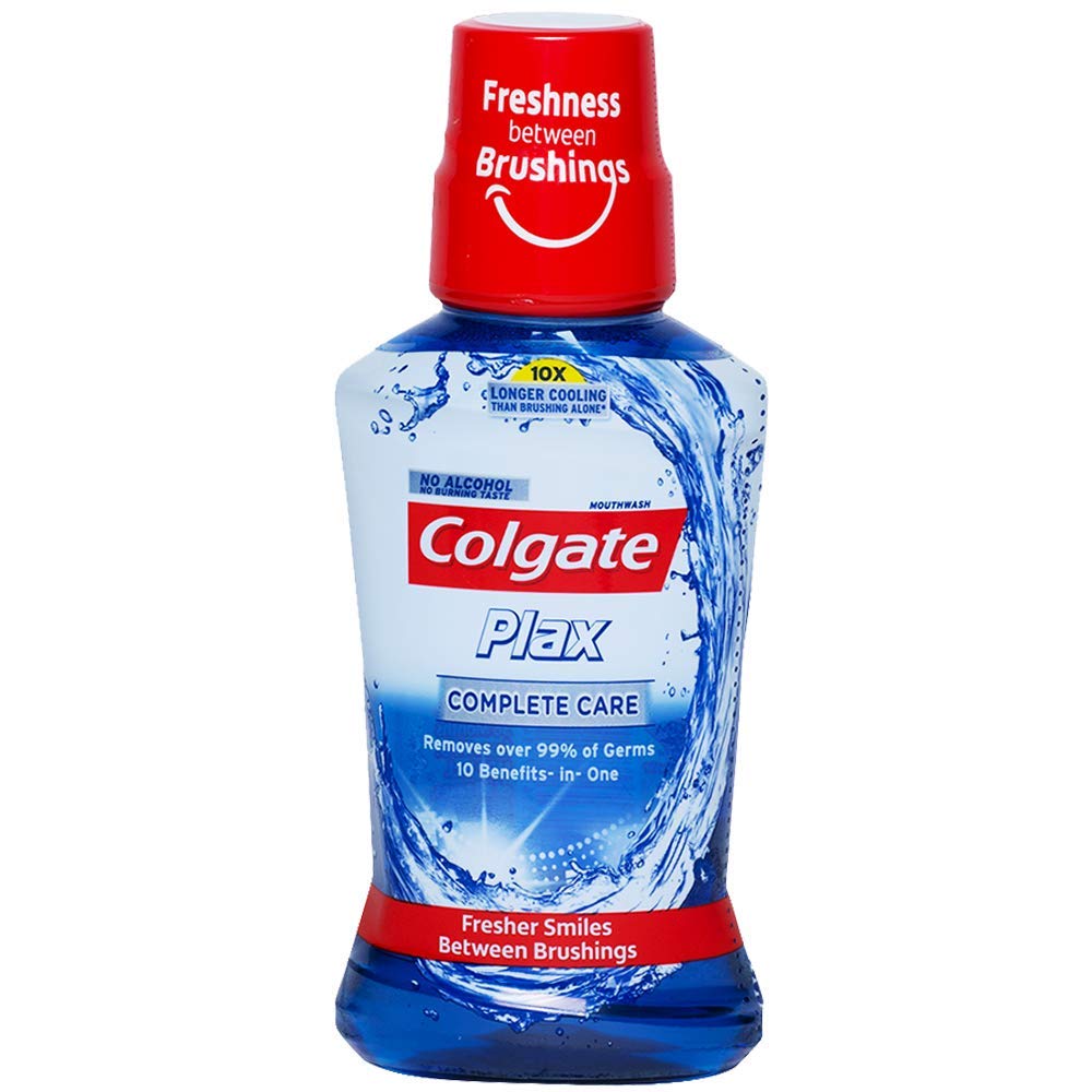 Colgate Plax Antibacterial Mouthwash, 24/7 Fresh Breath - Pack of 250ml, (Complete Care) Visit the Colgate Store