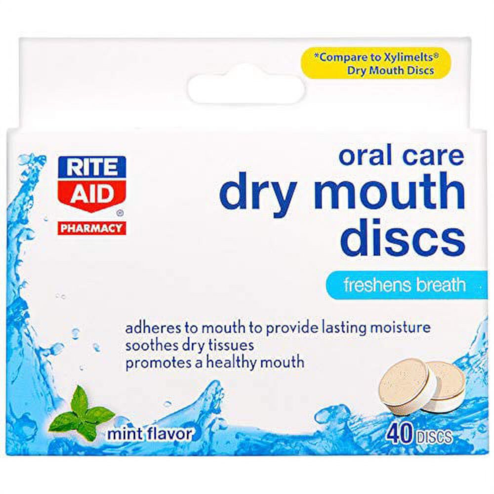 Rite Aid Dry Mouth Discs - 40 Discs | Dry Mouth Remedies Rite Aid