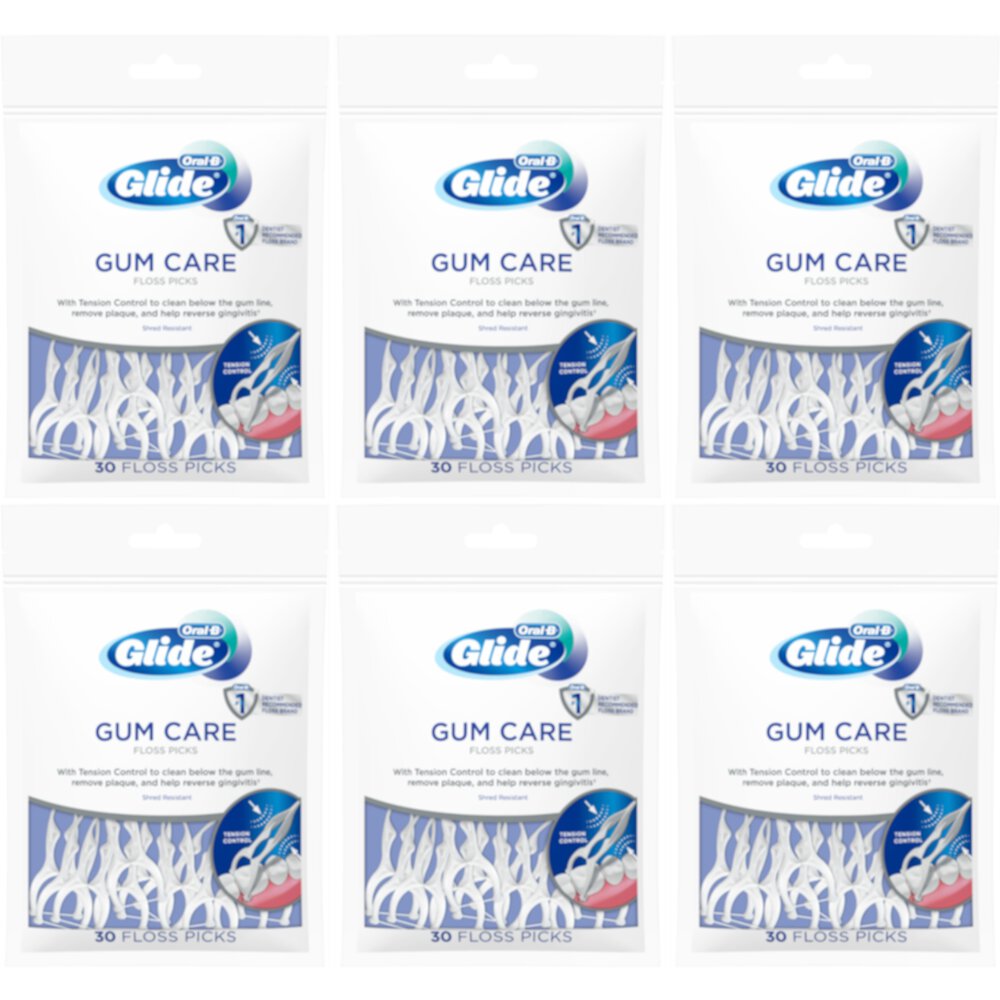 Oral-B Glide Pro-Health Advanced Dental Floss Picks, 30 Count, 6 Pack Visit the Oral-B Store