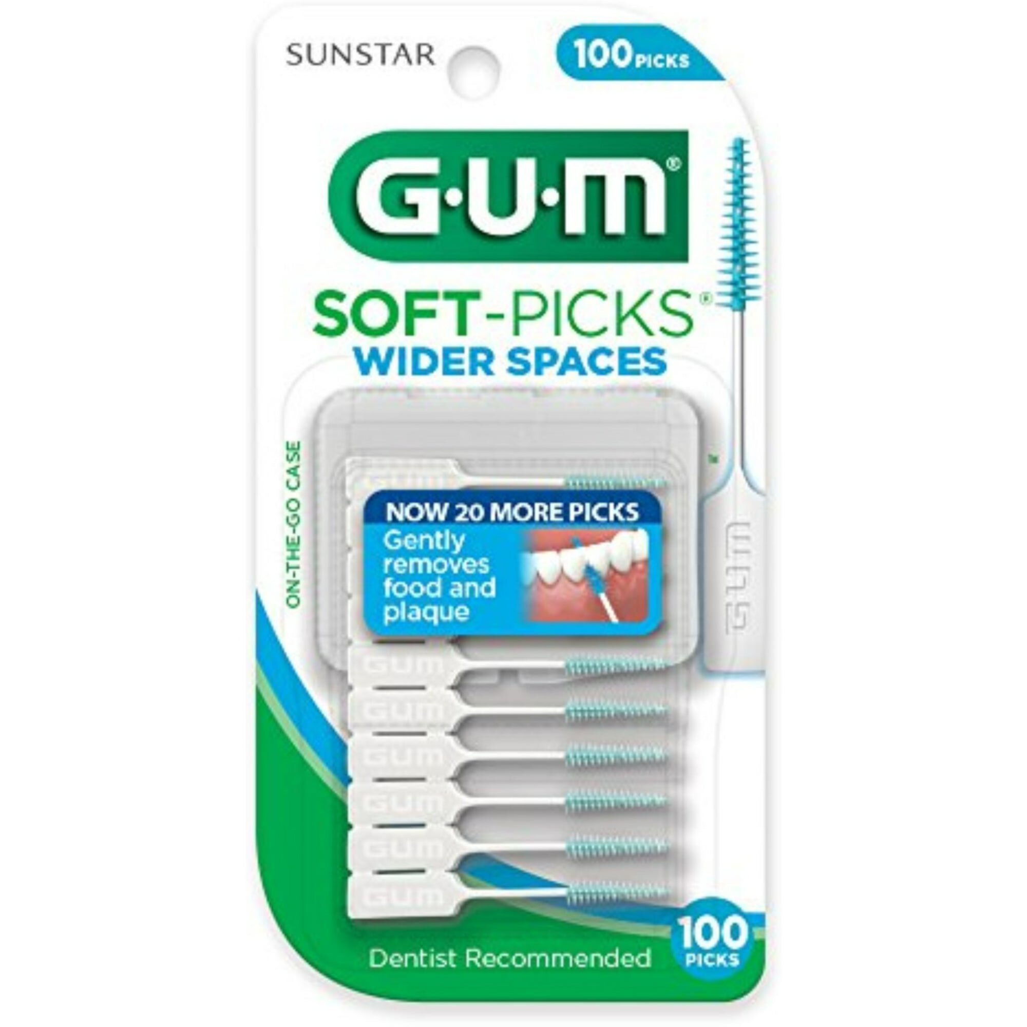 GUM Gum Soft Picks Wide, 100 ea (Pack of 2) Visit the GUM Store