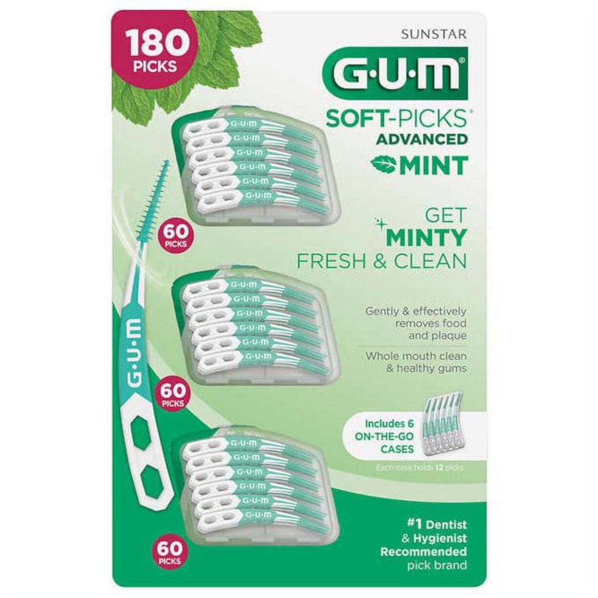 GUM Soft-Picks Advanced Mint, 180-count Visit the GUM Store