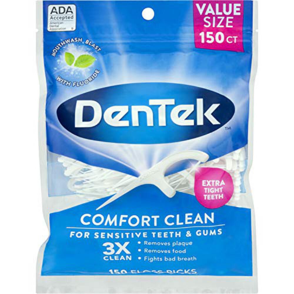 DenTek Comfort Clean Floss Picks Fresh Mint 150 Count (2 Pack) Visit the DenTek Store