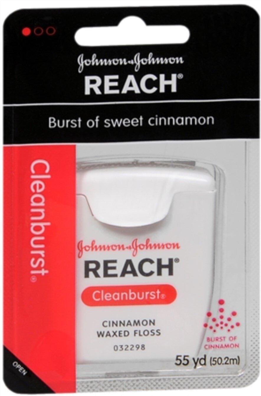 REACH Cleanburst Waxed Floss Cinnamon 55 Yards (Pack of 2) Reach