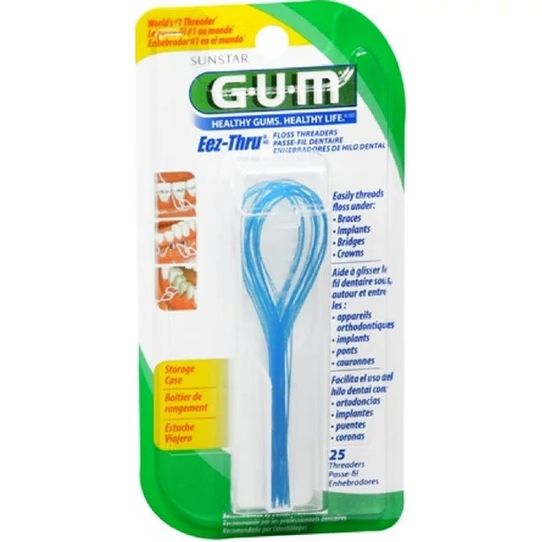 GUM Eez-Thru Floss Threaders [840] 25 Each (Pack of 2) Visit the GUM Store