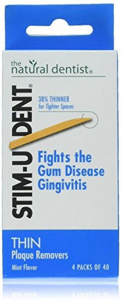 Stim-U-Dent Plaque Removers Thin Mint 160 Each (Pack of 2) Stim-U-Dent