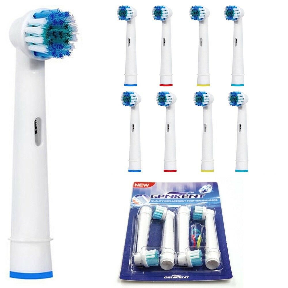 8 Pcs Replacement Toothbrush Brush Heads Compatible with Oral B BRAUN PRECISION CLEAN Electric Toothbrush Visit the GENKENT Store