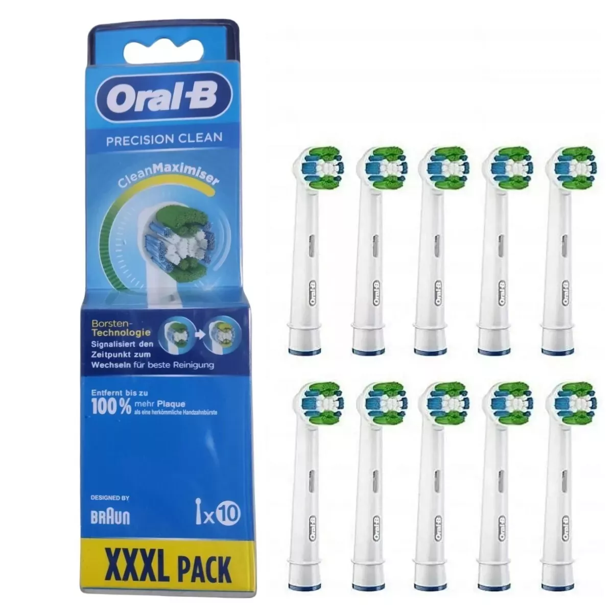 Compatible With Oral-B Replacement Electric Toothbrush Head Refills , 10 Count Compatibility