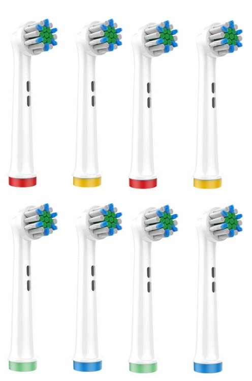 Oral Basics Replacement Brush Heads for Oral-B Braun Electric Toothbrush, Extra-Thin Care Pro, EB62-X (8 Pack) Oral Basics