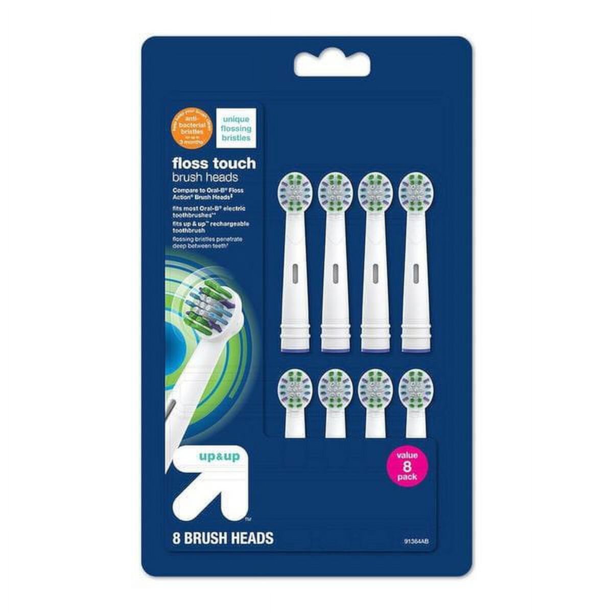 Up &amp; Up Floss Touch Replacement Brush Heads Up &amp; Up