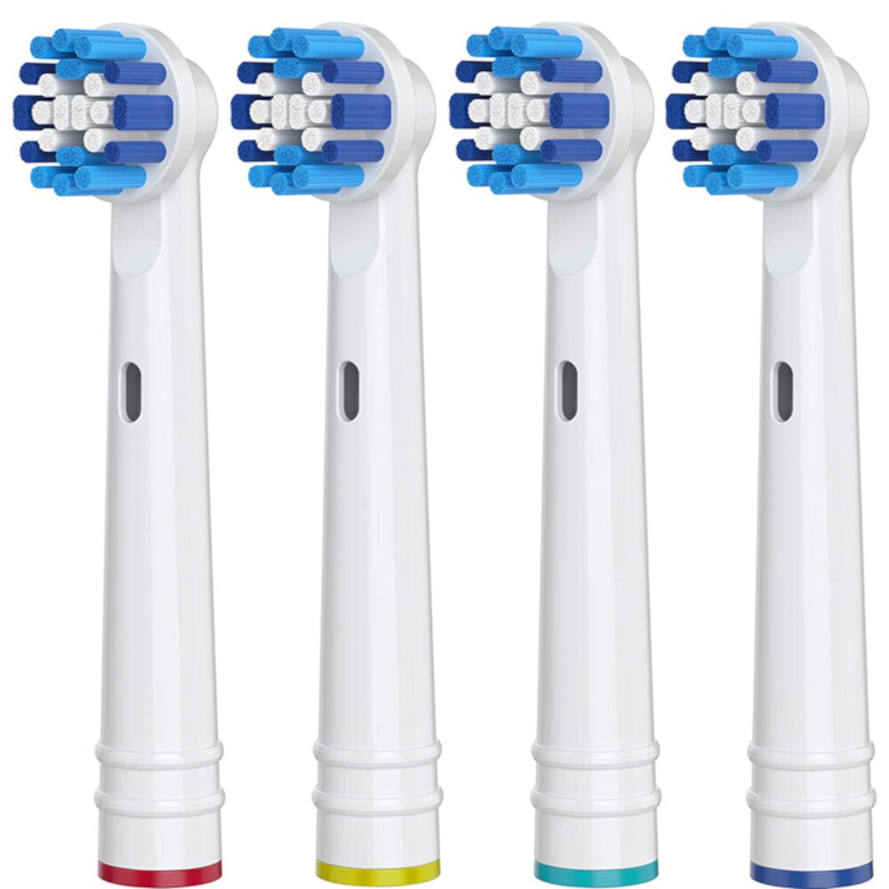 Replacement Toothbrush Heads for Oral-B, 4 Pack Replacement Heads Compatible with Oral B Braun Electric Toothbrush, Oral-B 7000/Pro 1000/9600/500/3000/8000 PULNDA