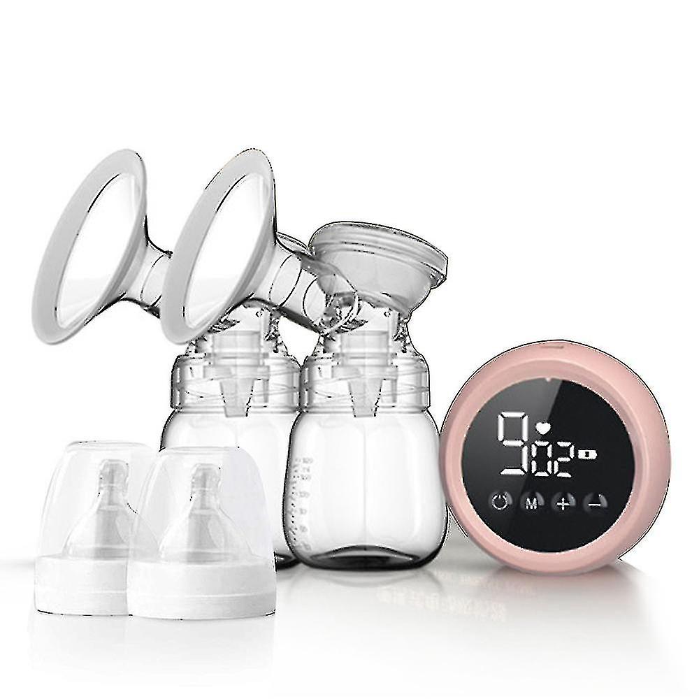 Double Electric Wearable Breast Pump Portable Wireless Breast Pump Lcd Display Low Noise Painless Foohvr