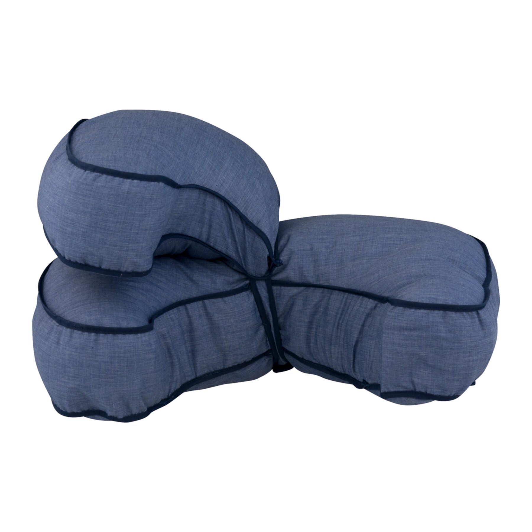 Leachco Natural Boost Basic Denim │ Adjustable Nursing Pillow Leachco