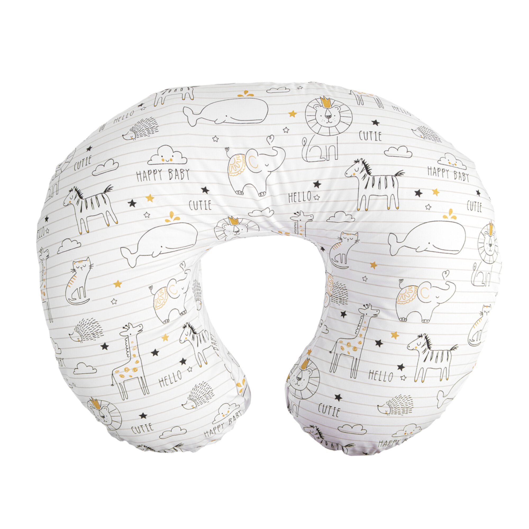 Boppy Nursing Pillow Original Support, Ergonomic Essentials for Breast and Bottle Feeding, White The Boppy Company