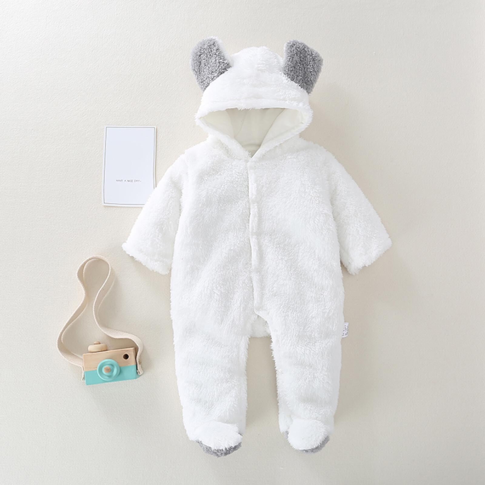 Herrnalise Newborn Baby Winter Girls Boys Clothes Warm Animal Overall Rompers Jumpsuit, clearance under $10 Herrnalise