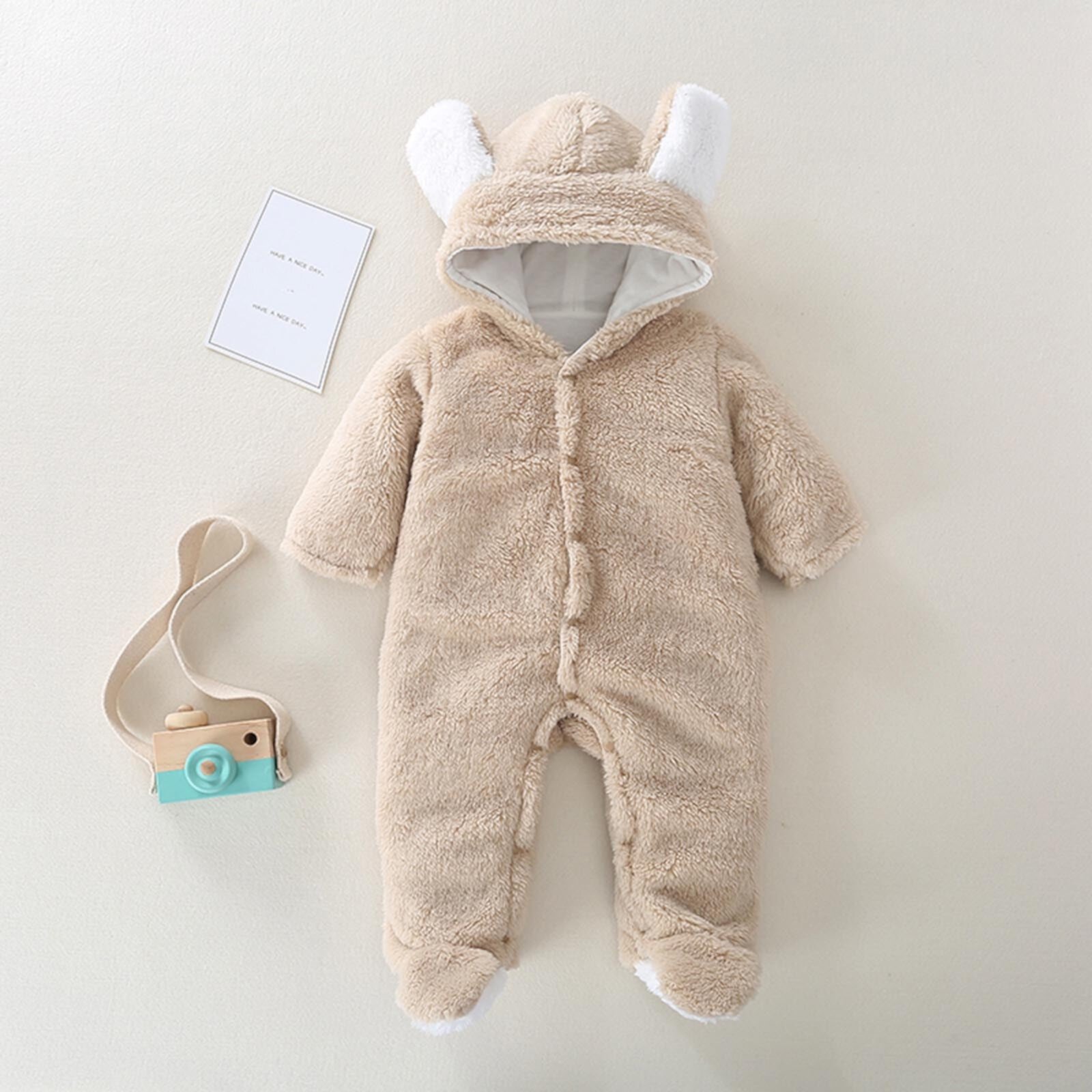 Herrnalise Newborn Baby Winter Girls Boys Clothes Warm Animal Overall Rompers Jumpsuit, clearance under $10 Herrnalise