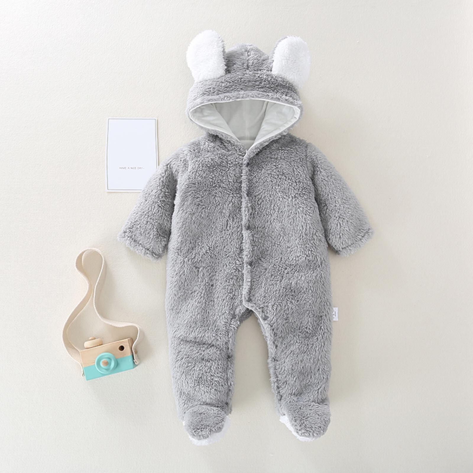 Herrnalise Newborn Baby Winter Girls Boys Clothes Warm Animal Overall Rompers Jumpsuit, clearance under $10 Herrnalise