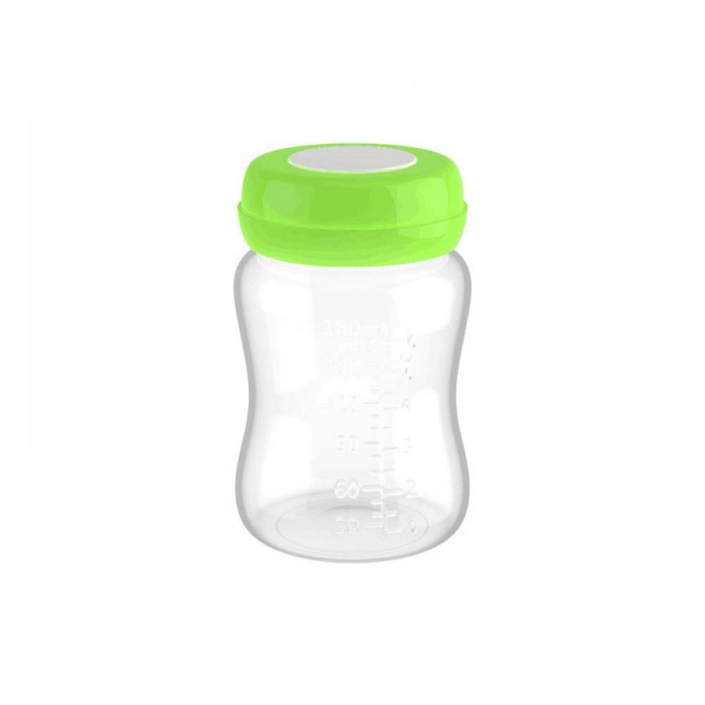 6oz Breastmilk Bottles with Leak Proof Lids,Reusable Wide Neck Bottles Best for Breast Milk Collection & Storage Replace Bottles Amazingfashion