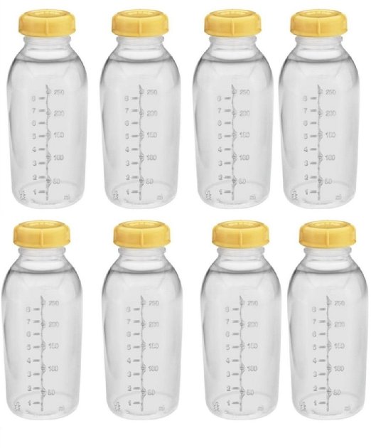 NEW Medela Baby Bottles Breast Milk Bottle With Lids 8oz 250ml 87150s BPA FREE Medela