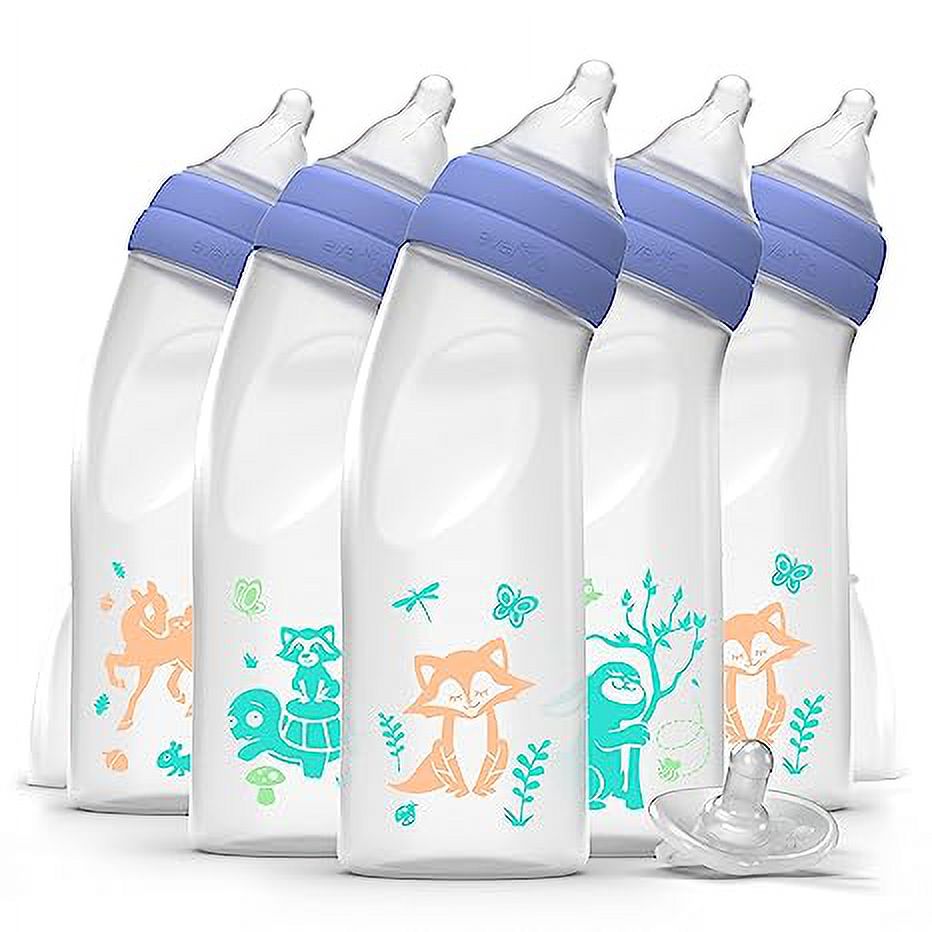 Evenflo Balance+ Angled Bottle 9oz 6pk with Pacifier Evenflo