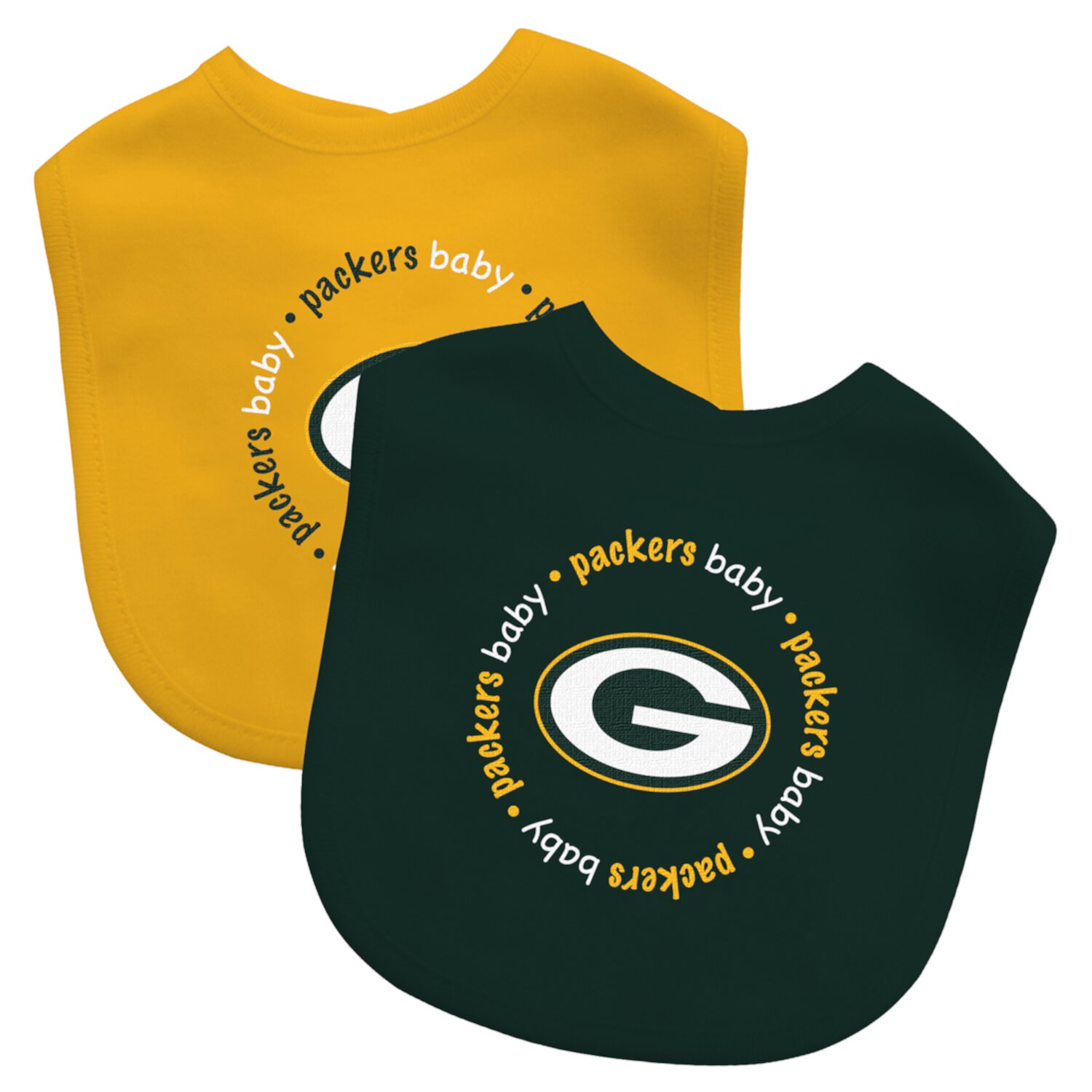 BabyFanatic Officially Licensed Unisex Baby Bibs 2 Pack - NFL Green Bay Packers Baby Fanatic