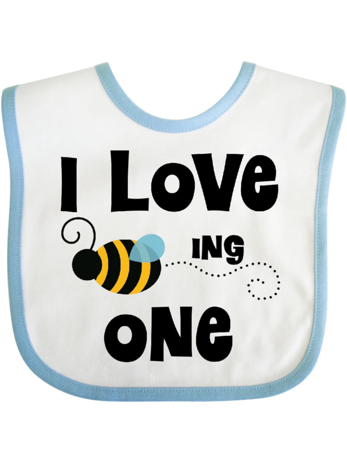 Inktastic 1st Birthday Bee Boys or Girls Baby Bib Inktastic