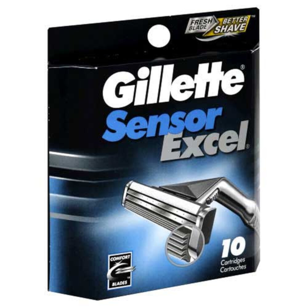 Gillette Sensor Excel Mens Razor Blade Refill Cartridges, 10 ct (Pack of 20) Visit the Gillette Store