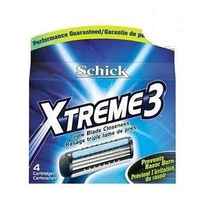 Schick Xtreme3 Triple Blade Razor Refill (4 cartridges) Schick