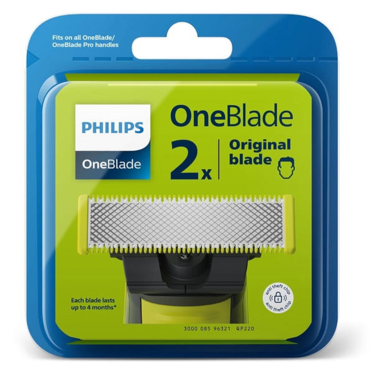 Philips OneBlade QP220/50 Replaceable Blade, 2-Piece Philips