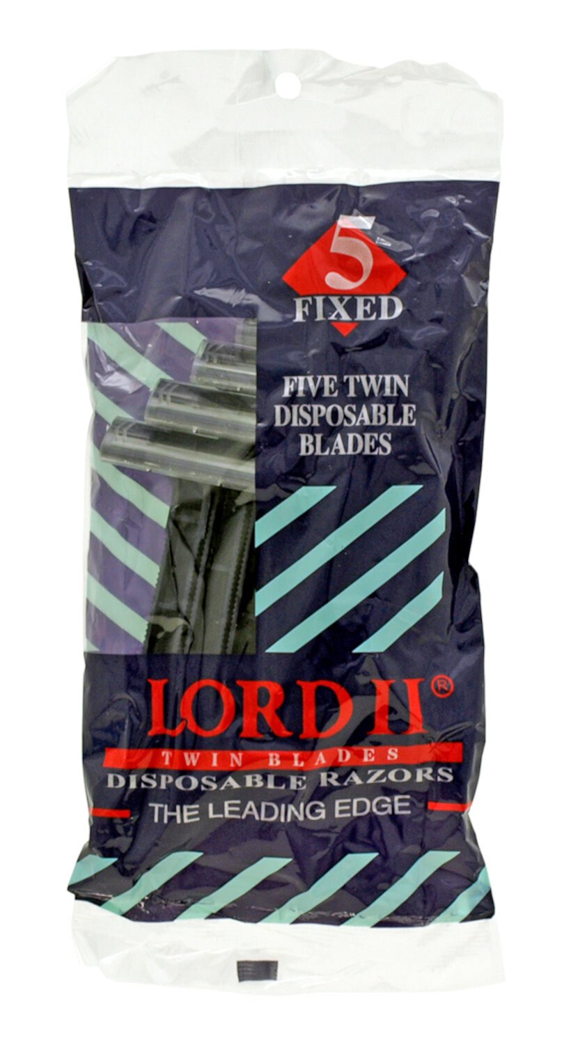 200 - Disposable Twin Blade Fixed Shaving Razors - Lord II Lord II