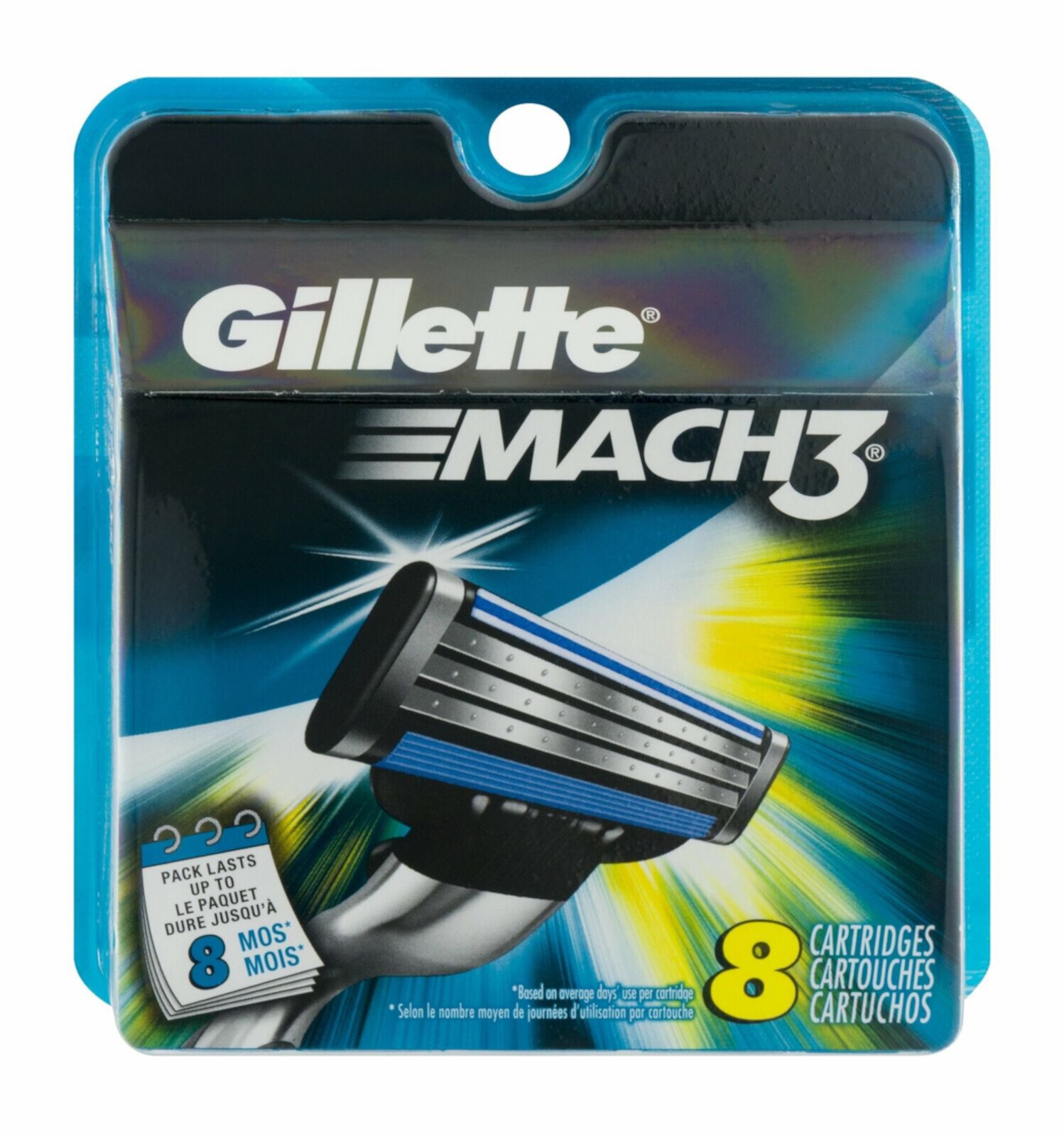 Gillette Mach3 Cartridges, 8 CT (Pack of 6) Visit the Gillette Store