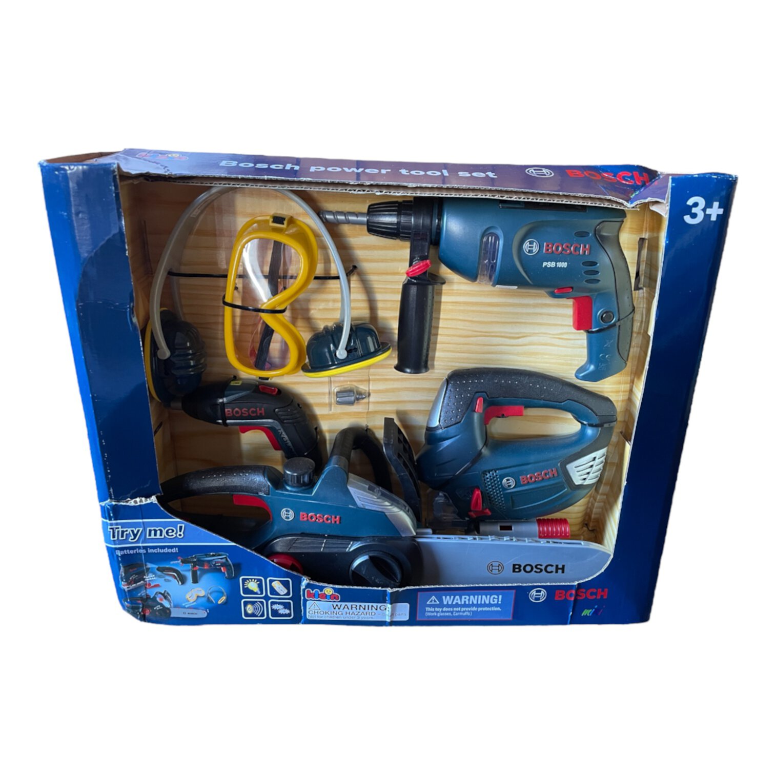 Bosch Klein Large Power Tool Set, Kids Play Toy, Batteries Included Theo Klein