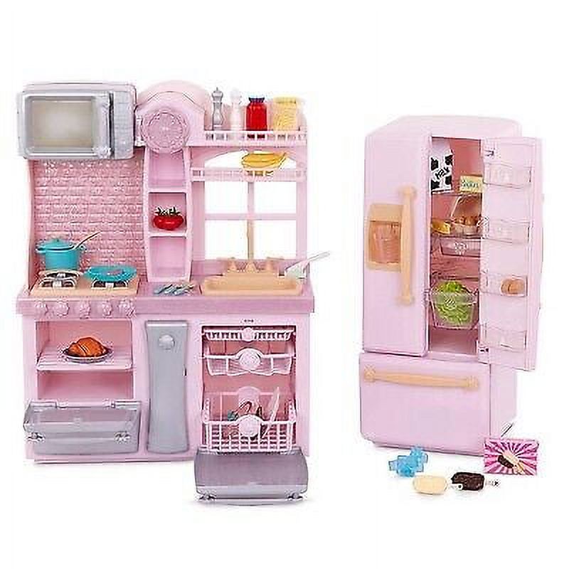 Our Generation 18'' Light Pink Gourmet Kitchen & Play Food Accessory Set for Unbrand