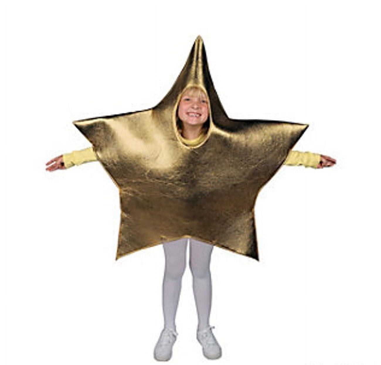 Fun Express Gold Star Shaped Costume for Kids, One Size Fun Express