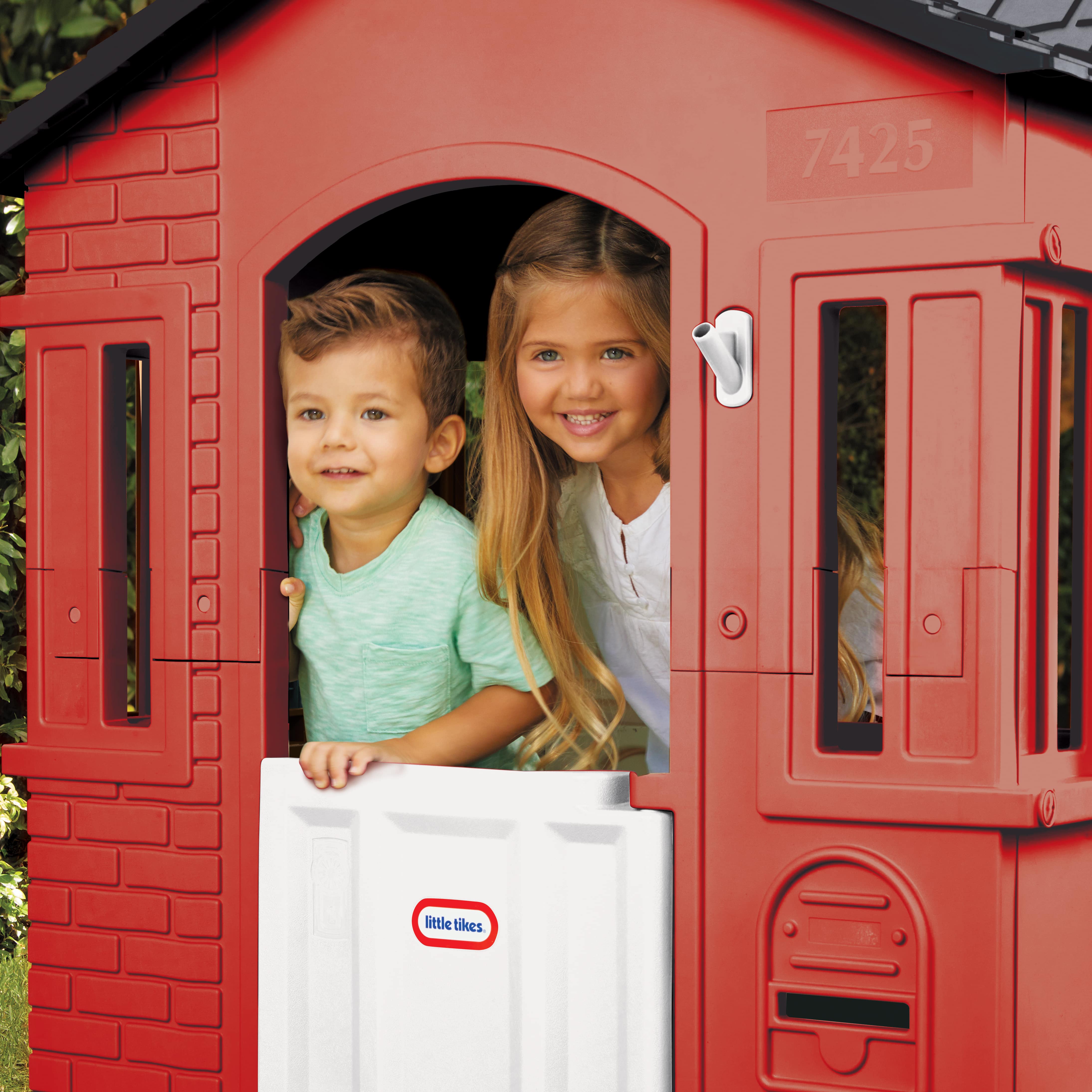 Little Tikes Cape Cottage Playhouse with Working Door, Windows, and Shutters - Tan Little Tikes