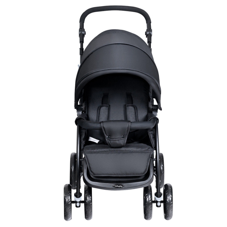 Barara King Travel Stroller,Baby Wagon,Foldable Lightweight Front Back Seats Double Baby Stroller-Black Barara King