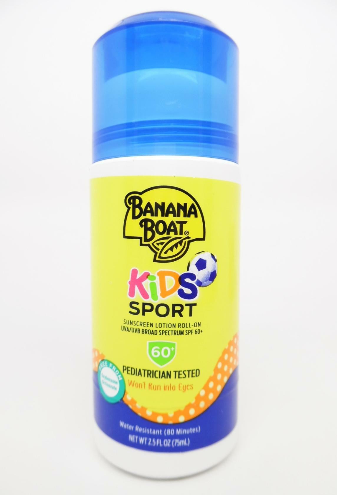 Banana Boat KIDS Sport Sunscreen Lotion Roll-On UVA/UVB SPF 60+ 2.5 fl. oz. BANANA BOAT