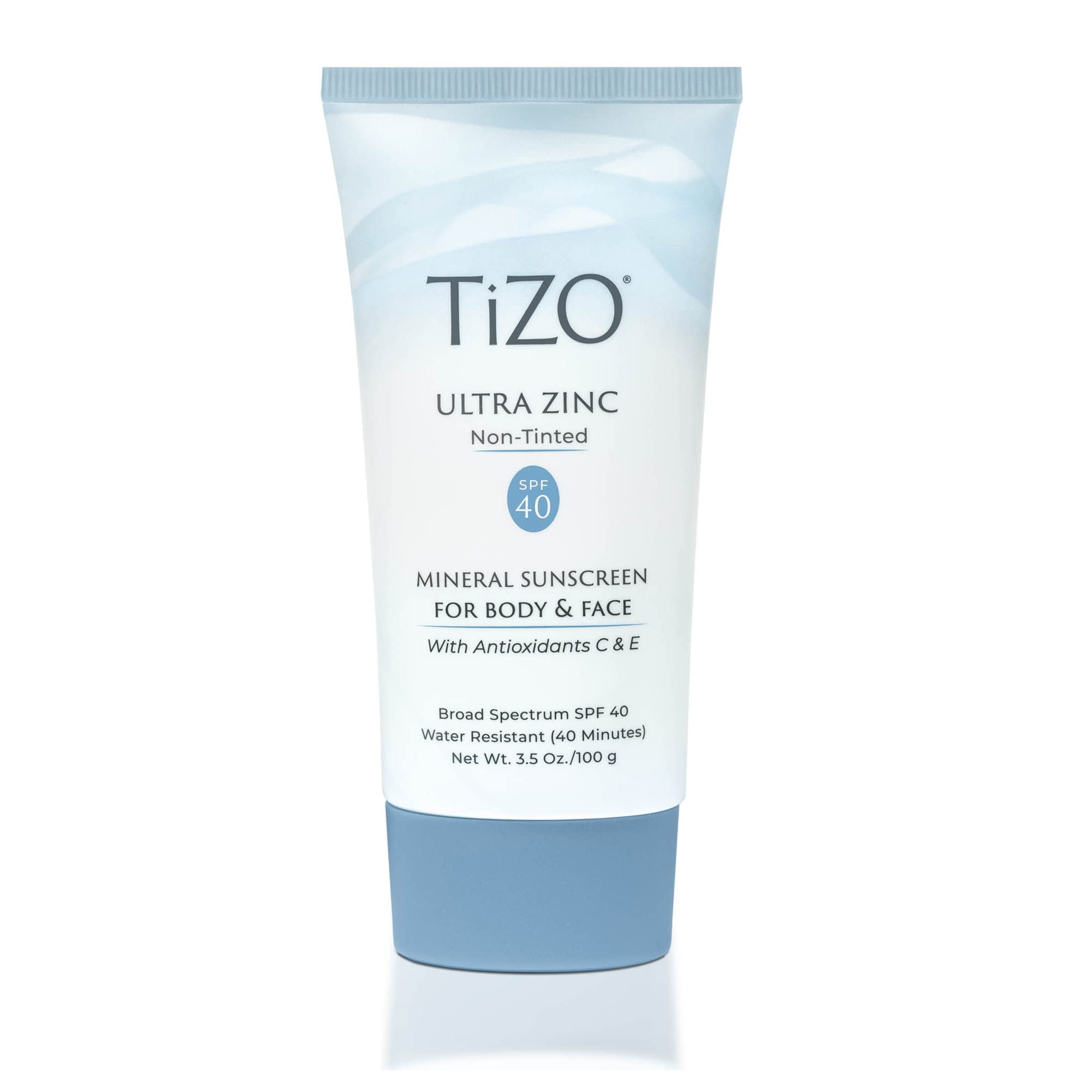 TiZO® Ultra Zinc | JB28 Non Tinted | Broad Spectrum SPF 40 for face and body | UVA and UVB protection | 20% Zinc Oxide formula | All Skin Types | 3.5 oz/50 g Tizo