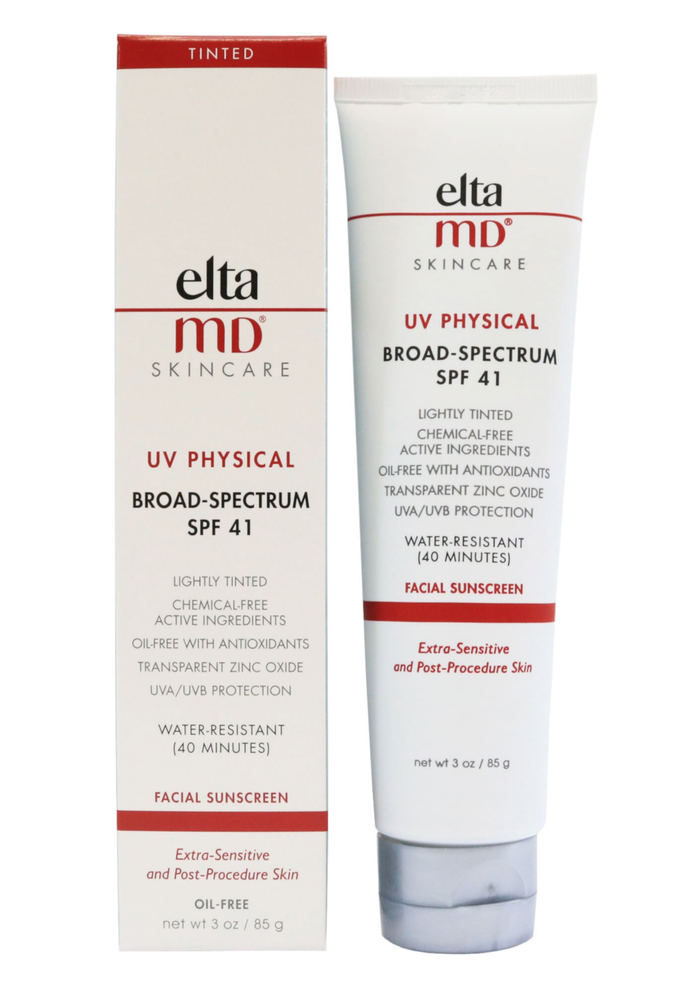 Elta MD UV Physical Broad-Spectrum SPF 41 Tinted 3.0 oz - New in Box EltaMD