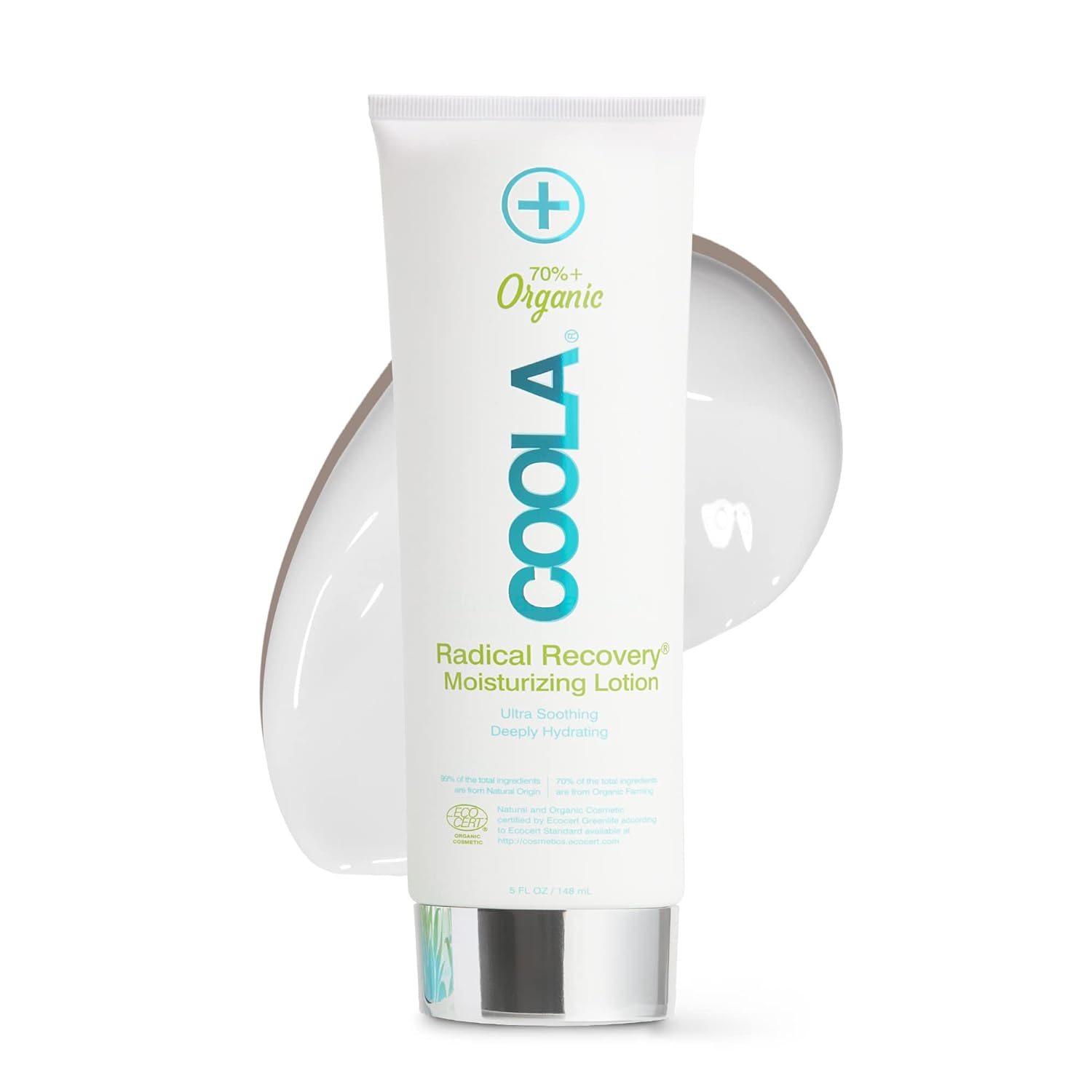 Coola Organic Radical Recovery After Sun Body Lotion, Includes Aloe Vera, Agave and Lavender Oil for Sunburn Relief, 5 Fl Oz COOLA