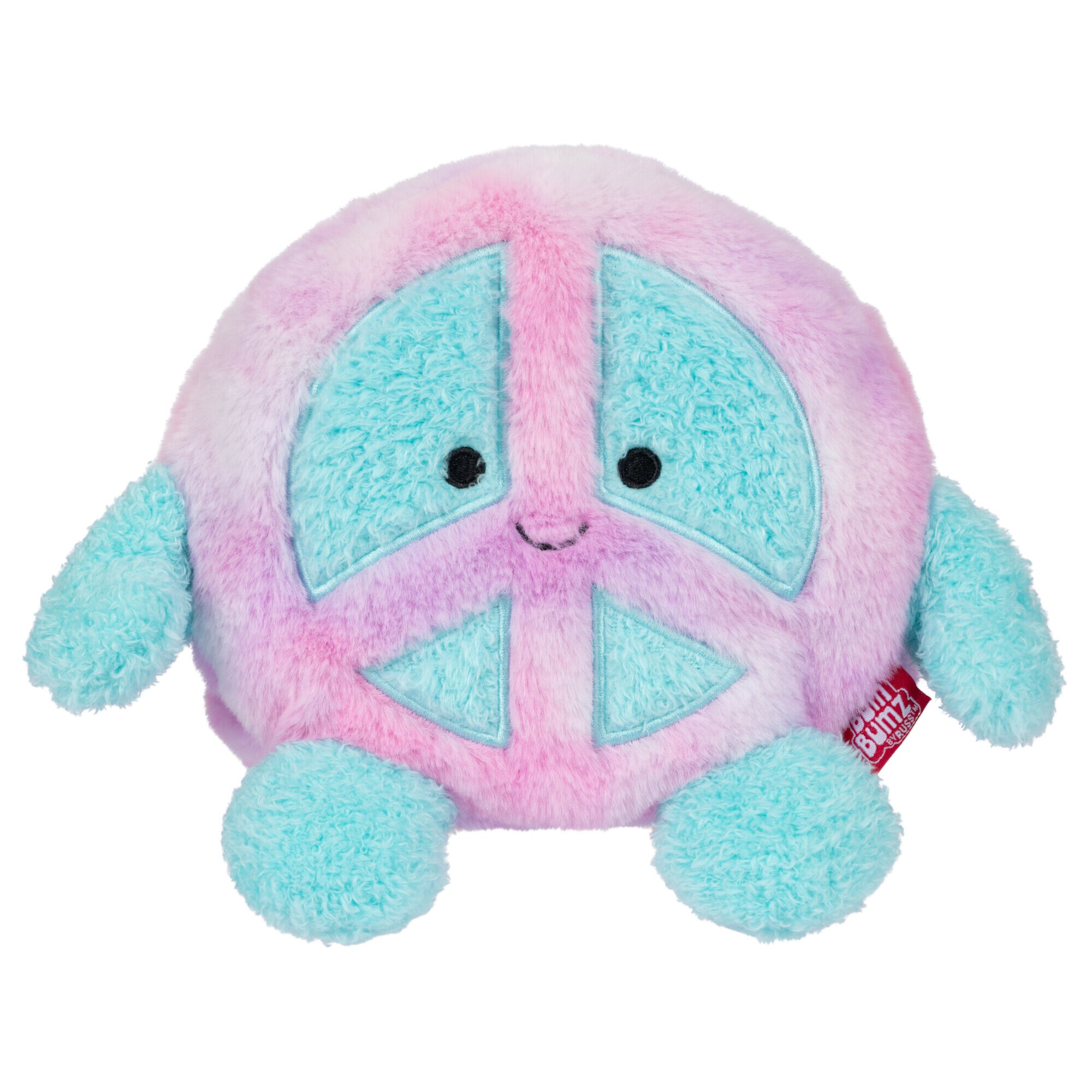 BumBumz 7.5-inch Plush - Peace Symbol Megs Collectible Stuffed Toy - RetroBumz Series Kellytoy