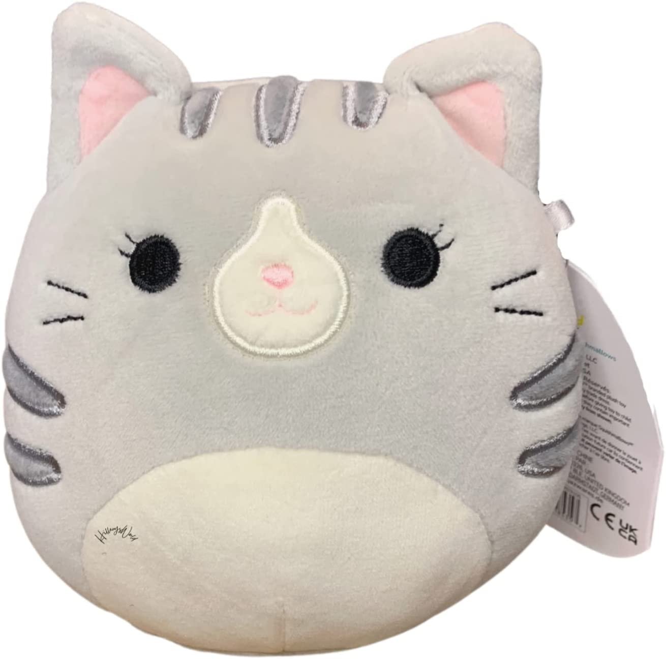 Squishmallow Official Kellytoy Plush 5 Inch Squishy Stuffed Toy Animal Tally The Gray Tabby Cat Squishmallows