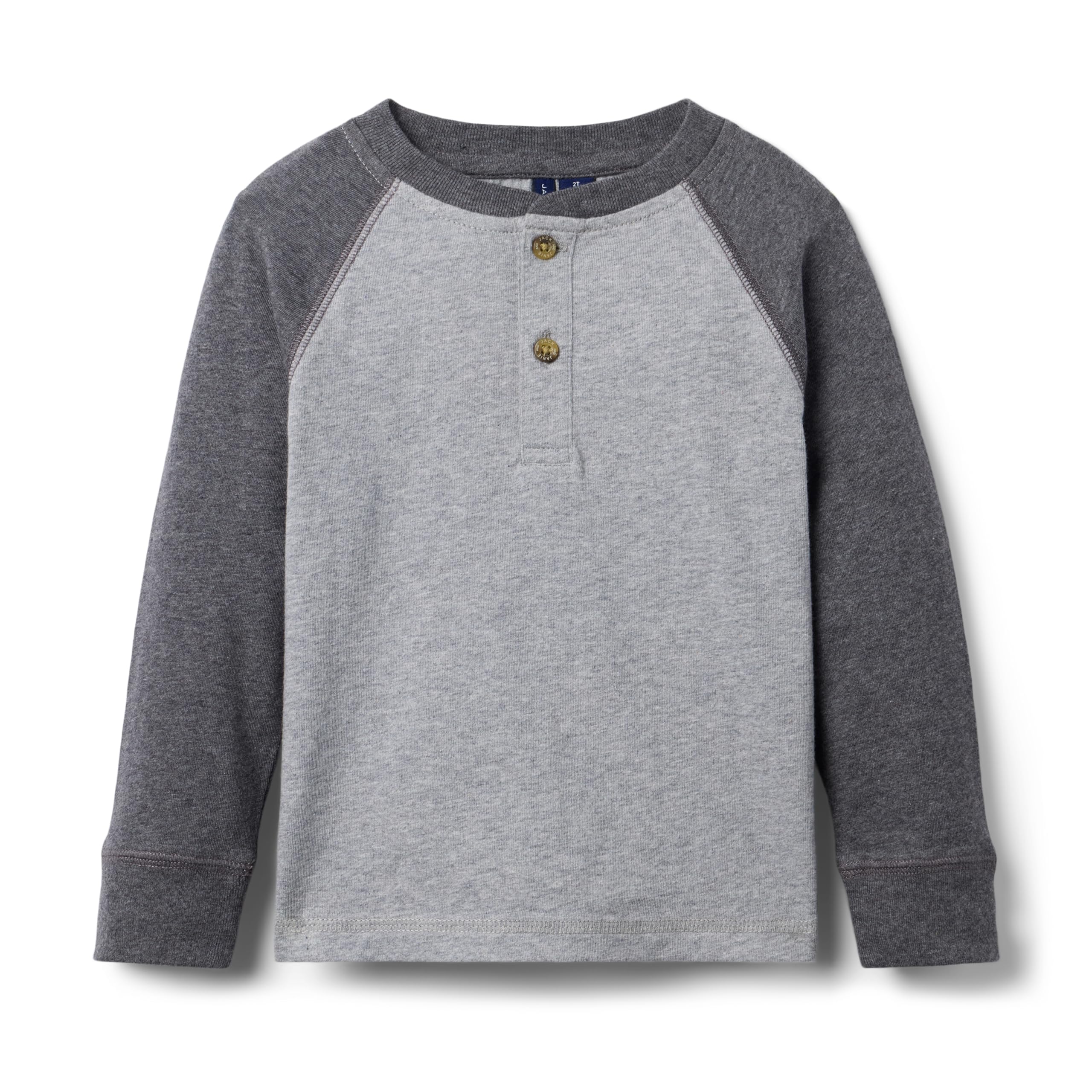 Детская Футболка Janie and Jack Raglan Henley Janie and Jack