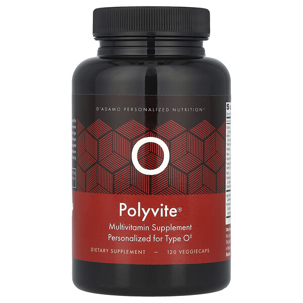 Polyvite® O, Multivitamin Supplement, 120 VeggieCaps D'adamo